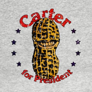 Carter For President Smiling Peanut 1976 T-Shirt